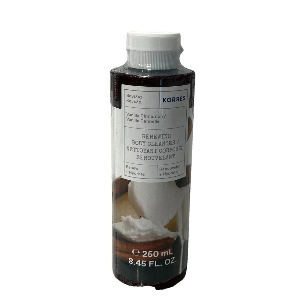 KORRES Renewing Body Cleanser | Vanilla Cinnamon‎ 8.45 oz | Sealed